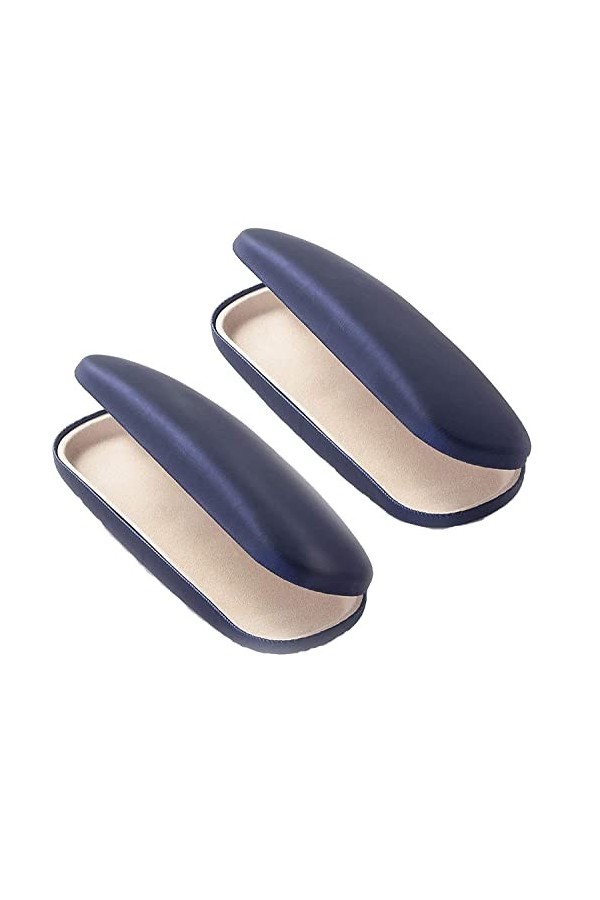 AkoaDa Lot de 2 étuis à lunettes rigides pour lunettes Bleu , bleu, taille unique