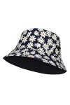 RZKJ-SHOP female Chapeau de Seau Coton Chapeau de Soleil Bob, Chapeau Pêcheur dété Bucket Hat Aux Bords Arrondis Pliable Ant