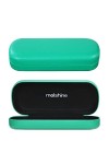 molshine Étui à lunettes en cuir PU à coque dure, étui à lunettes portable brillant pour hommes femmes fille travail détude 
