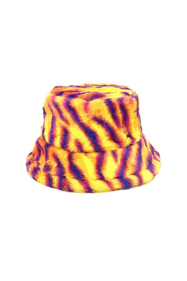 Chapeau bob pour filles - Chapeau de pêcheur pour femmes - Automne et hiver - Chapeau épais et chaud imitation lapin - Chapea