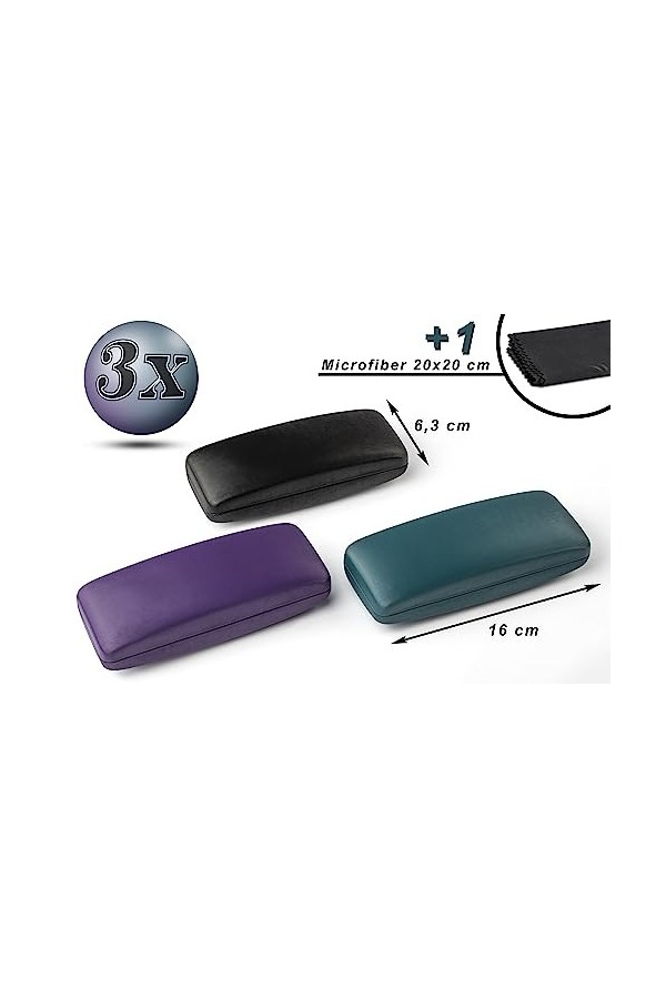 Etui a lunettes - pack de 3