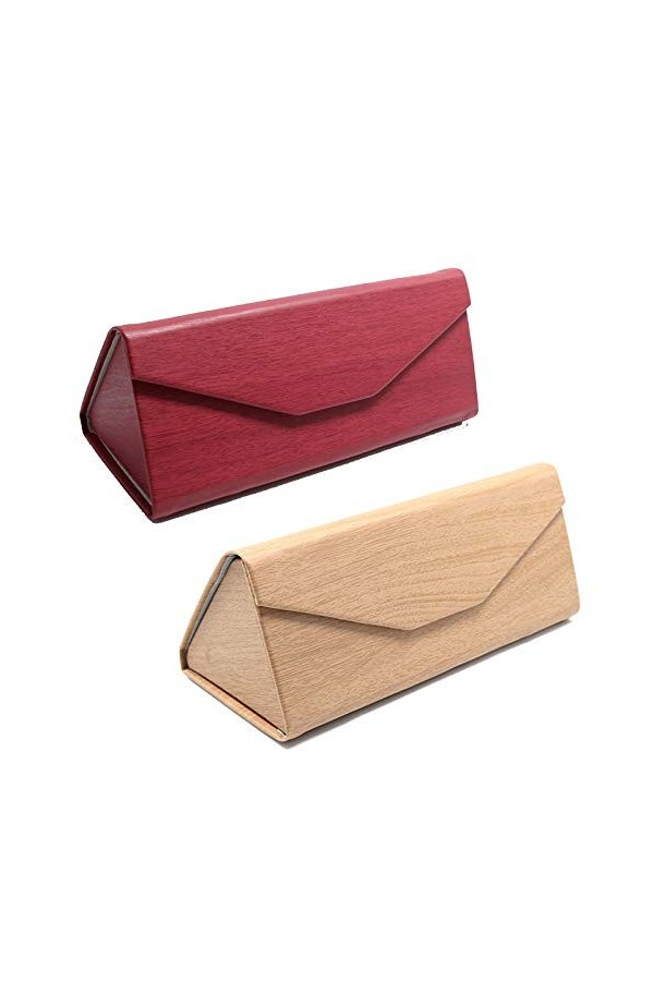 Étui Pliable à Lunettes de Soleil Magnétique Étui à Lunettes Rigide Étui à Lunettes Pliable Etui à Lunettes Triangle Pliable，