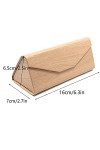 Étui Pliable à Lunettes de Soleil Magnétique Étui à Lunettes Rigide Étui à Lunettes Pliable Etui à Lunettes Triangle Pliable，
