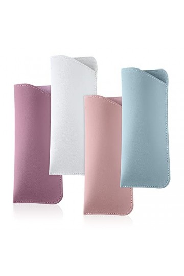 Étuis à Lunettes Souples, 4pcs Étui à Lunettes de Soleil Souple Étui à Lunettes de Soleil Pochette Souple &nbsp;Étui&nbsp;à&nbsp;Lunettes en