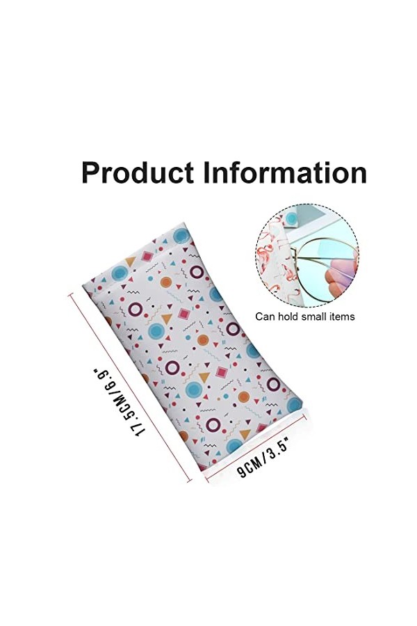 DULSPUE 6 pcs Étui à lunettes en cuir, PU Cuir Portable Voyage souple Lunettes de soleil Pochette Lunettes Sac pour femmes ho