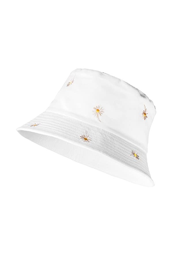 Sibba 1 Chapeau Bob de Plage Protection Solaire Dété Pliable à Large Bord Chapeau de PêChe Soleil Décontracté Vacances Acces