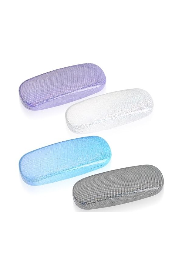 But the cow Boîte à Lunettes Rigide Brillenetui, Paquet de 4 Étuis à Lunettes Portables, Étui à Lunettes Anti-Rayures pour En