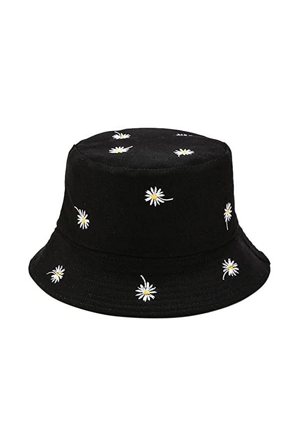 Sibba 1 Chapeau Bob de Plage Protection Solaire Dété Pliable à Large Bord Chapeau de PêChe Soleil Décontracté Vacances Acces