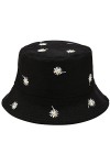 Sibba 1 Chapeau Bob de Plage Protection Solaire Dété Pliable à Large Bord Chapeau de PêChe Soleil Décontracté Vacances Acces