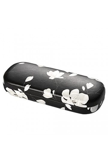 MoKo Étui à Lunettes Rigide, Boîte à Lunettes de Soleil en Cuir PU, Floral Étui à Lunettes Spectacles, Étui de Protection pou
