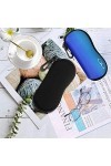 2 Pièces Étui à Lunettes en Néoprène, Étui Lunettes Souple, Sac à Lunettes Portable, Protecteur et Léger, avec Mousqueton, po