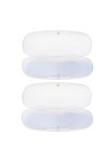 Hemoton Lot de 2 étuis à lunettes rigides pour homme et femme