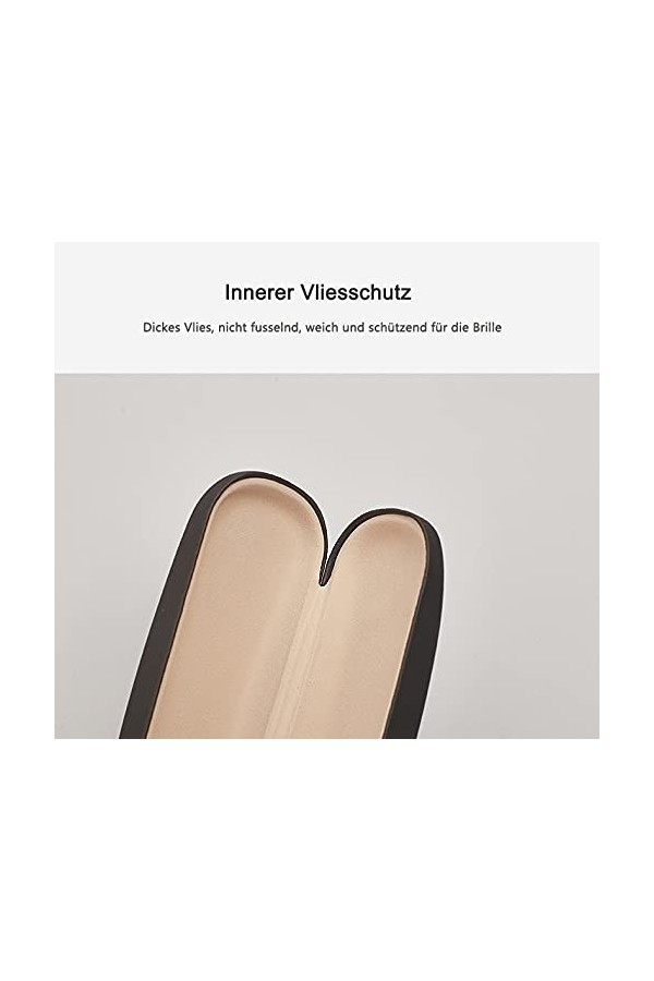 Hantier 3 Pcs Étui à Lunettes Coquille Lunettes Lunettes de Soleil Boîte de Protection avec 10 Chiffons de Nettoyage pour Fem