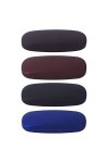 Yorgewd Lot de 4 étuis à lunettes rigides adaptés à la plupart des lunettes et lunettes de soleil pour homme et femme