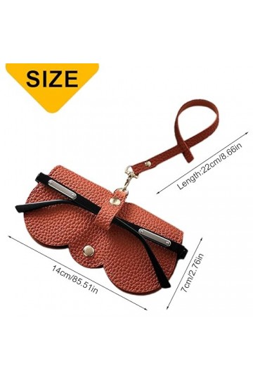 XPEX 2 Pièces Sac À Lunettes De Soleil En Cuir Souple, Pochette Pour Lunettes De Soleil,Étui À Lunettes Souple Pour Femme, Po