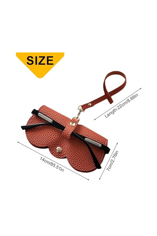 XPEX 2 Pièces Sac À Lunettes De Soleil En Cuir Souple, Pochette Pour Lunettes De Soleil,Étui À Lunettes Souple Pour Femme, Po