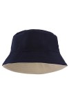 WLLHYF Chapeau cloche réversible en coton bicolore, chapeau de soleil pliable, Noir/kaki, taille unique