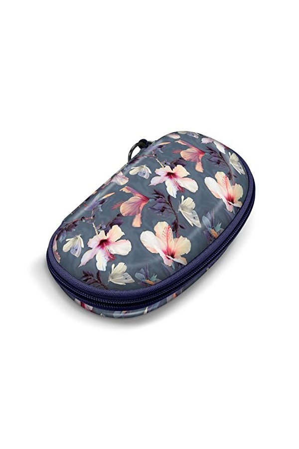 Fintie Étui à lunettes rigide - Fermeture éclair - Étui rigide pour lunettes de soleil avec mousqueton - Étui à lunettes pour