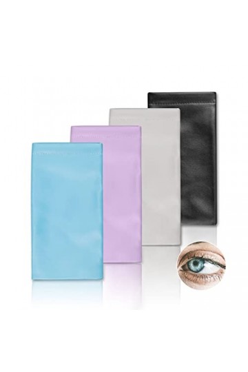 XCWTBL Étui à lunettes souple en pack de 4 Souple PU Cuir Sac Lunettes un étui pouvant également servir détui à lunettes de 