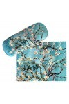 von Lilienfeld Étui Lunettes Vincent van Gogh : amandier en fleurs Boîte Robuste Étui Lunettes de Soleil Chiffon de Nettoyage