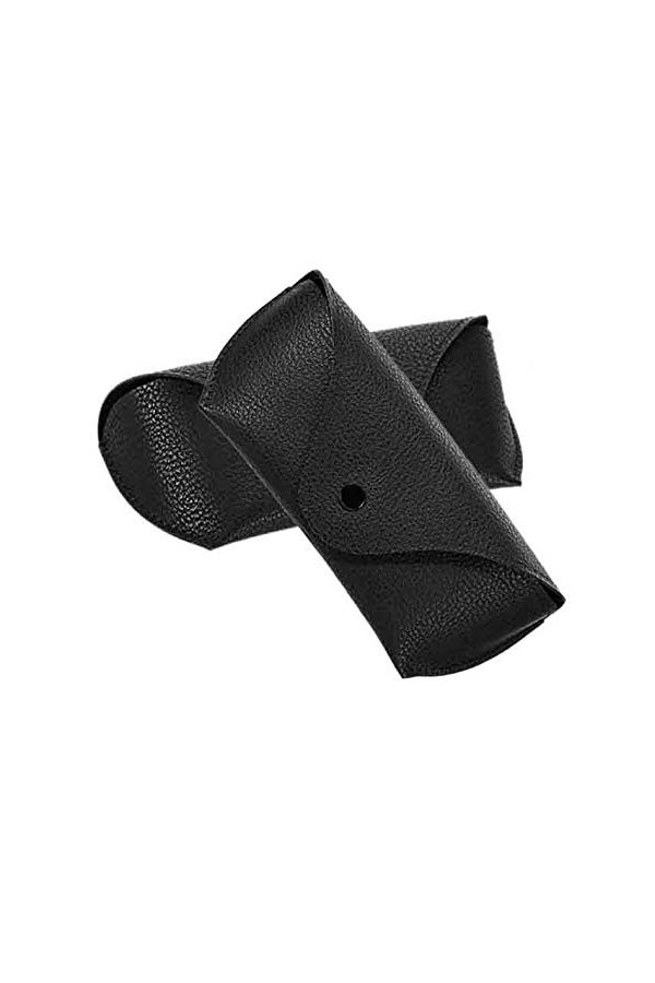 XLKJ Lot de 2 pièces Portable Étui à Lunettes en Cuir Souple Étui Lunettes Poche dans Lunettes de Soleil pour Femme et Homme