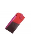 VISCONTI Rainbow Collection BELIZE Étui à lunettes en cuir nappa RB106, Rouge/multicolore, taille unique