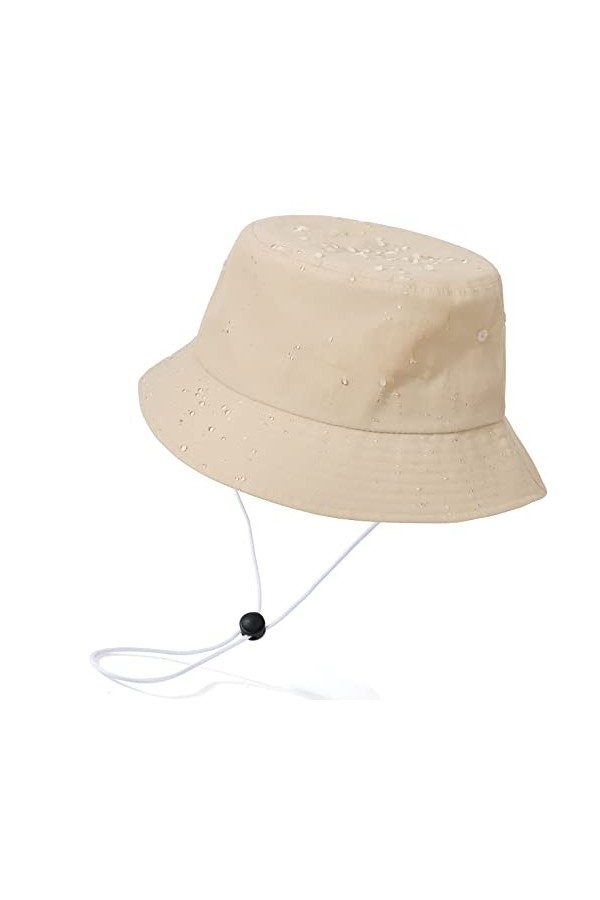 TAGVO XXL Chapeau de Pêcheur Réversible Chapeaux de Seau Unisexe Pliable Coton Anti-UV Chapeau de Soleil Été Bucket Hat 60-66
