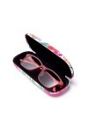 FEFI Set Etui à lunettes: Flower - Hardcase - avec chiffon de nettoyage pour lunettes