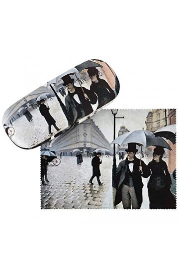 von Lilienfeld Étui Lunettes Boîte Robuste Cadeau Étui Lunettes de Soleil Femme Homme Art Gustave Caillebotte: Paris sous la 