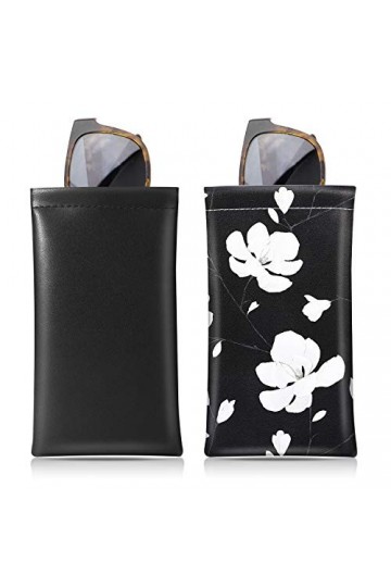 MoKo Étui pour Lunettes de Soleil, Lot de 2 Lunettes de Poche Portable, Sac Souple de Lunettes Boitier Lunettes Portable Vo