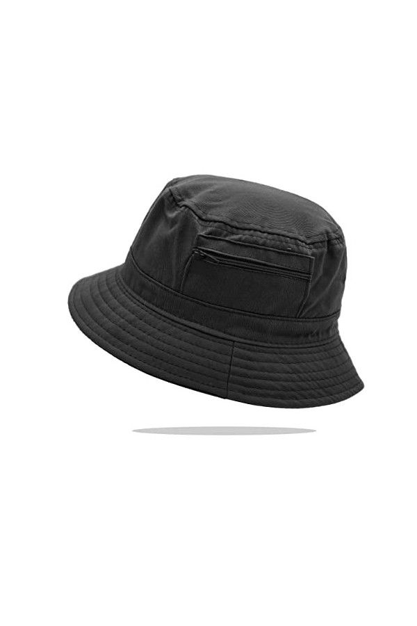 Van Der Rich ® - Bob Chapeau de Soeil Chapeux Pêcheur 100% Cotton - Femme/Homme Bordeaux,T55 