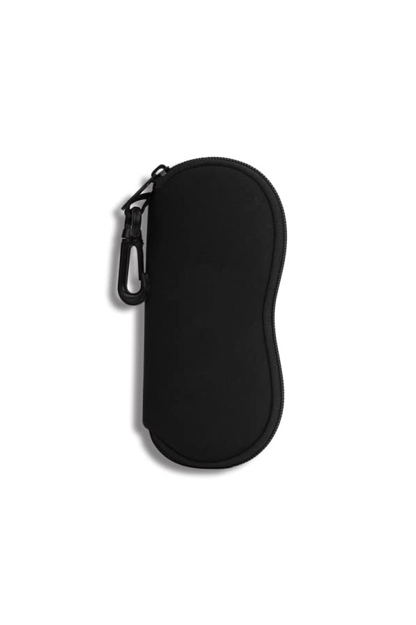 Étui à Lunettes Lunettes de Soleil Pochette Souple Avec Clip de Ceinture étui à Lunettes Ultra Léger en Néoprène à Fermeture 
