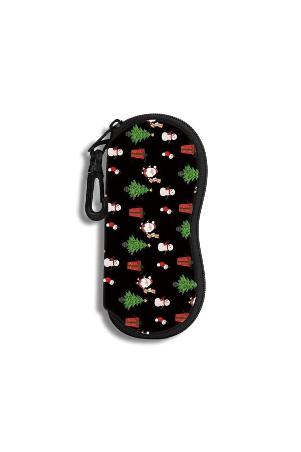 Étui à Lunettes Lunettes de Soleil Pochette Souple Avec Clip de Ceinture étui à Lunettes Ultra Léger en Néoprène à Fermeture 