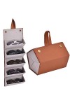 TJC Organiseur de voyage portable pour lunettes de soleil 3/5 emplacements pliables Étui de rangement pour lunettes de soleil