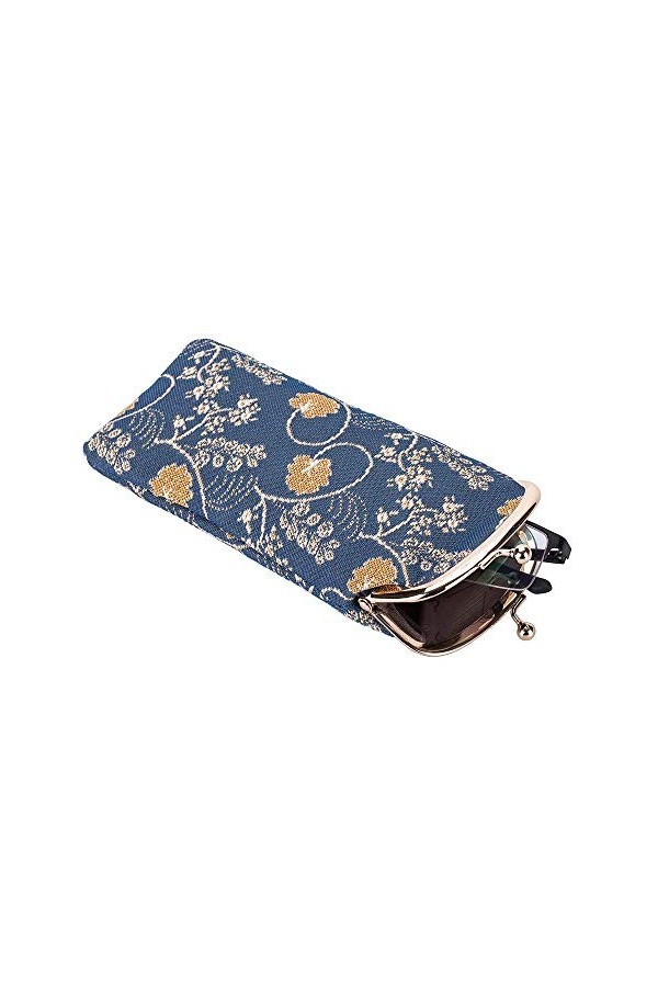 Signare Étui à lunettes pour femme Motif floral - - Taille Unique