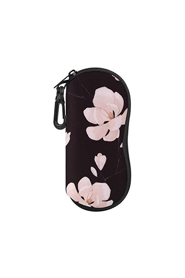 MoKo Étui Souple pour Lunettes de Soleil,Étui Ultra Léger de Rangement en Néoprène avec Fermeture à Glissière et Clip de Cein