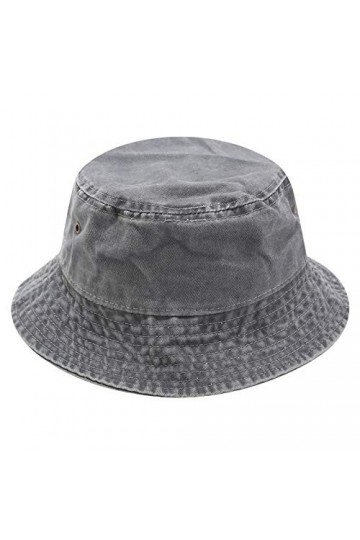JFAN Chapeau De Pêcheur Toile Unisexe Chapeau Bob Été Bouchon De Seau Chapeau De Soleil Rétro Protection Solaire Pliable Chap