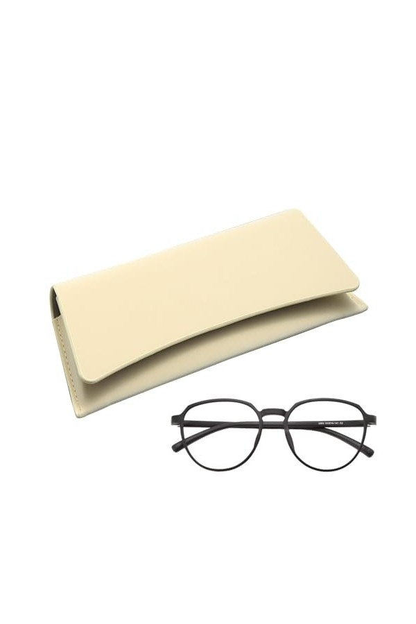 tongfeng Étuis à lunettes en cuir - Étui à lunettes en cuir,Sac à lunettes de soleil en cuir magnétique pour téléphones porta
