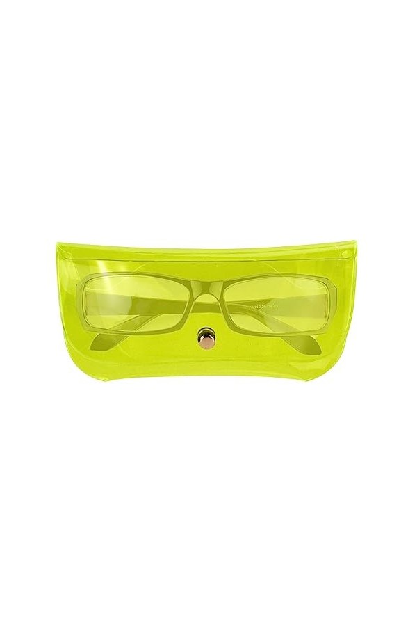 Loandicy Étui à soleil Voyage,Étuis en verre couleur bonbon pour lunettes - Étui à lunettes transparent, étui à lunettes tran
