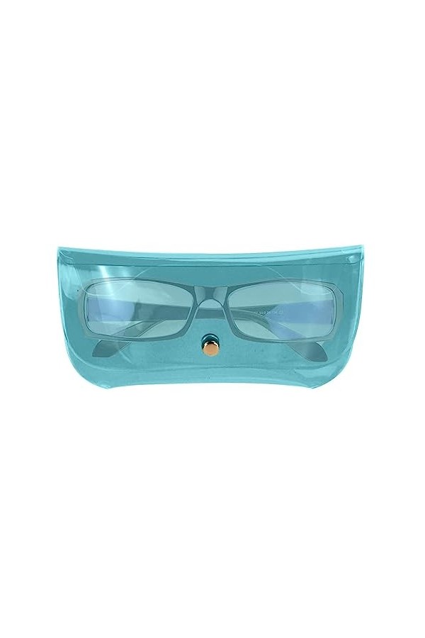 Loandicy Étui à soleil Voyage,Étuis en verre couleur bonbon pour lunettes - Étui à lunettes transparent, étui à lunettes tran