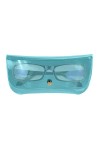 Loandicy Étui à soleil Voyage,Étuis en verre couleur bonbon pour lunettes - Étui à lunettes transparent, étui à lunettes tran