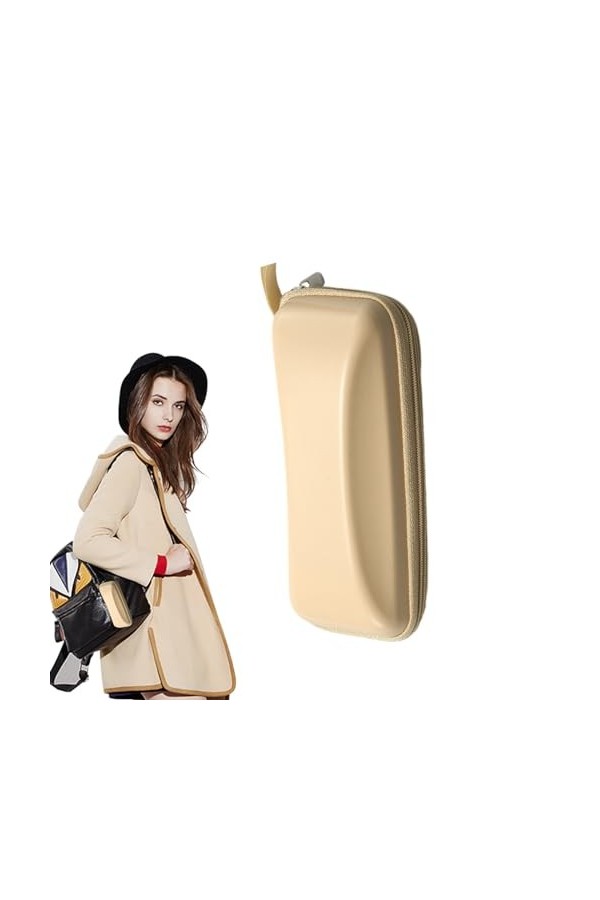 Étui à lunettes, étui à lunettes de soleil à coque rigide, étui à lunettes de soleil ultra léger avec cuir PU de qualité, étu