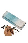 Rianpesn lunettes soleil voyage - Étui à lunettes dégradé - Étui à lunettes en PU, porte-lunettes soleil lunettes portable po