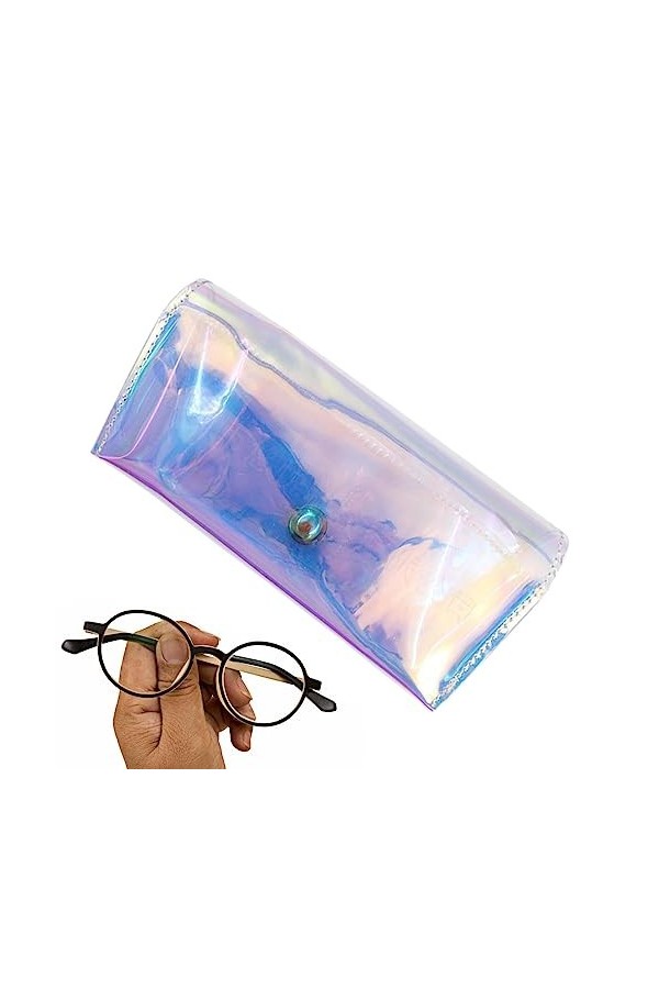 Maseaxi Pochette à lunettes - Étui à lunettes mignon universel - Porte-soleil pliable en PVC mignon et étui à lunettes pour s