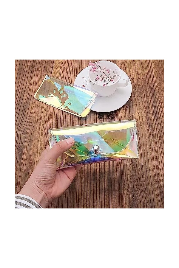 Maseaxi Pochette à lunettes - Étui à lunettes mignon universel - Porte-soleil pliable en PVC mignon et étui à lunettes pour s