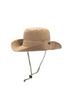 YAMEIZE Chapeau String Bucket Hat Imperméable - pour Femmes et Hommes Wide Brim Bouton Safari Hat Réglable Summer Fishing Cha
