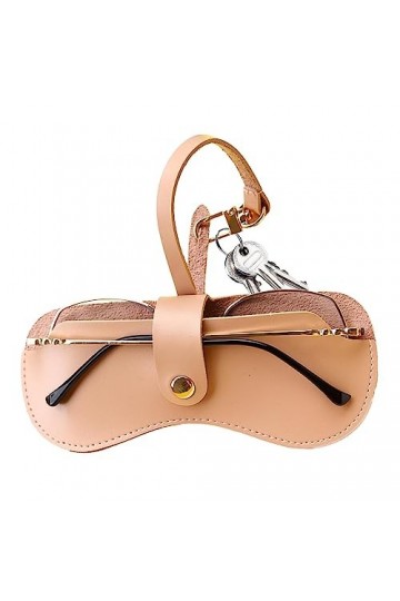 Stronrive Pochette à lunettes,Étui à soleil mo| Porte-lunettes en cuir PU Pochette soleil mince portable Étui à soleil moavec