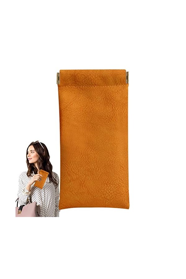 Pochette pour lunettes de soleil,Organisateur de voyage pour lunettes de soleil | Pochette de voyage pour lunettes en cuir PV