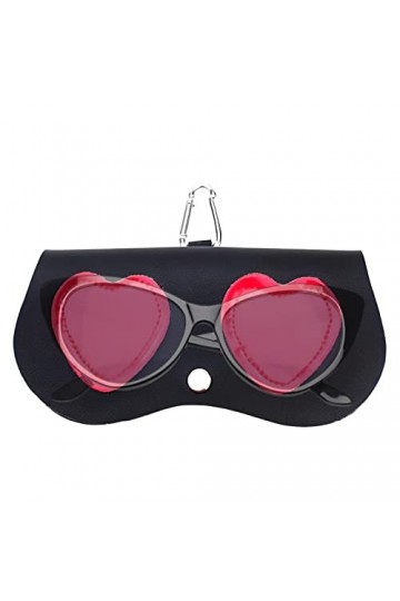 IBUGER Pochette à Lunettes, Étui à Lunettes en Cuir PU Sac à Lunettes pour Animaux à la Mo, Sac à Lunettes Souple étui à Lune