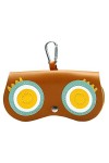 IBUGER Pochette à Lunettes, Étui à Lunettes en Cuir PU Sac à Lunettes pour Animaux à la Mo, Sac à Lunettes Souple étui à Lune